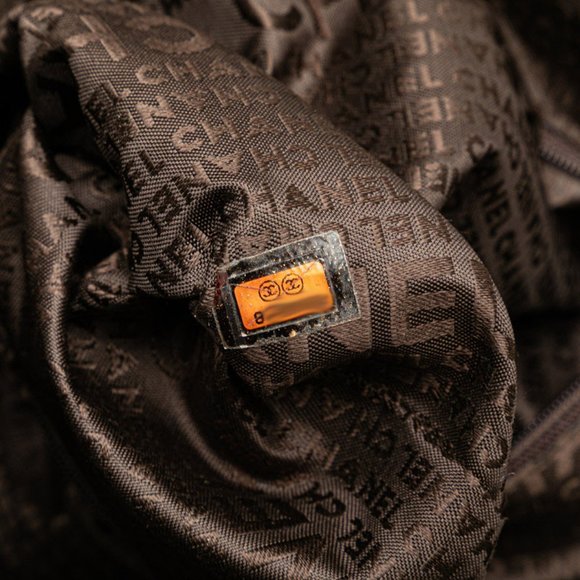 CHANEL Coco Mark Tote Bag Brown Caviar Skin Women's - Picture 7 of 8